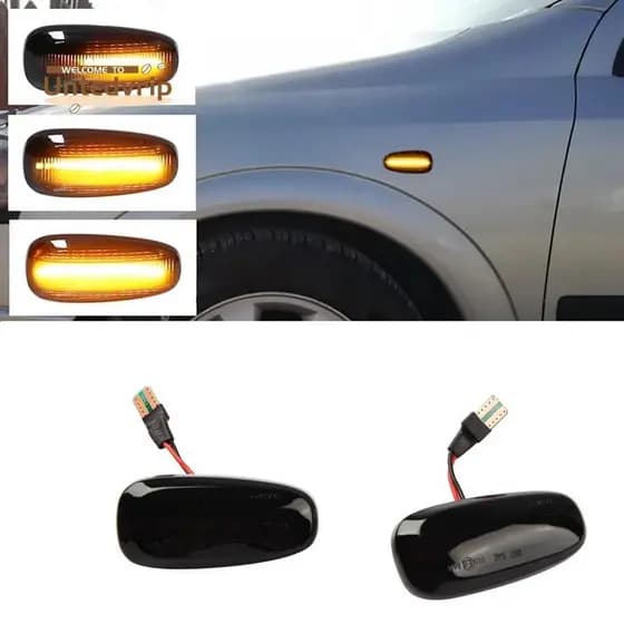 2 Pçs Luz Marcador Lateral Do Carro LED Lâmpada Indicadora De Sinal Volta Para Opel Zafira A 99-05 Astra G 98-09
