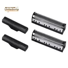 1 Conjunto De Lâmina De Corte Para Kemei Km-1102 Clipper Barbeador Elétrico Peças Net