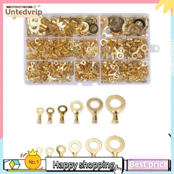 540PCS Anel Terminal M3-M10 Lug Acessórios Eletrônicos