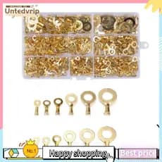540PCS Anel Terminal M3-M10 Lug Acessórios Eletrônicos