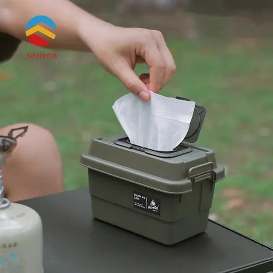 Caixa De Armazenamento Multifuncional Ao Ar Livre 1.1L Tecido Organizador De Porta-Malas De Carro De Carga [Seriena.br]