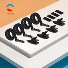 Kit De Alça De Carretel De Cobertura Solar De 24 Unidades , Incluindo 8 Tiras , 8 Clipes E 8 Fixadores De Toque [Sserien