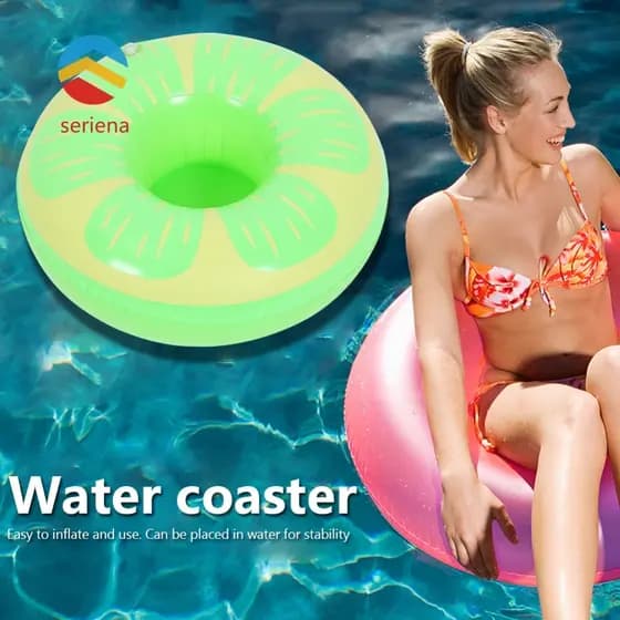 Piscina Bebida Copo Suporte Refrigerador Mesa Rack De Bebidas Para Praia Natação [Seriena.br]
