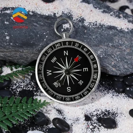 Guia De Ponteiro Externo Portátil Mini Bússola De Bolso Para Acampamento , Caminhada , Escalada [Seriena.br]