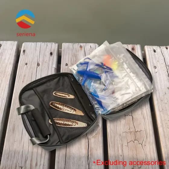 Saco De Isca Macia De Pesca 10 Bolsos Armazenamento De Acessórios De Equipamento [Sseriena.br]