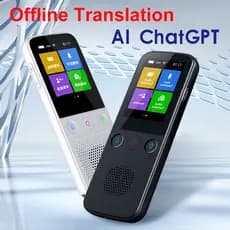 Dispositivo De Tradução AI Tradutor De Voz Offline Idiomas Em Tempo Real De 2 Vias Com Fotográfica ChatGPT De Gravação S
