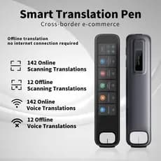 Caneta De Tradução Inteligente 142 Idiomas De Digitalização De Voz On-Line 12 Offline Tela HD De 3.76 Polegadas HiFi Sou