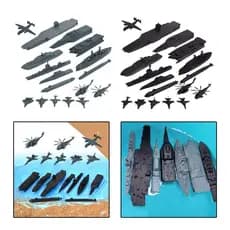 [hellery] Conjunto De Brinquedos De Navio De Guerra De 17 Peças , Kit De Construção , Aeronaves Navais , Fornecimento ,