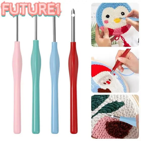 Futuro 1/4Pcs Caneta Mágica Para Bordado , Ferramentas Ajustáveis Ponto Cruz , Kit De Agulha
