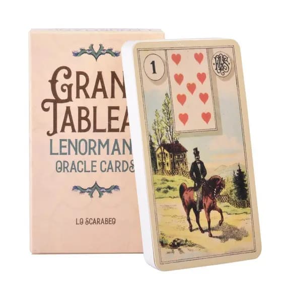 Grand Tableau Lenormand Jogo De Cartas De Tarô Tabuleiro 36pcs Fortune Telling Card Full English Fun fitshobr