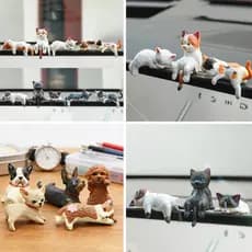 5 Peças Gato Bonito Decoração De Tela De Carro Micro Paisagem Modelo Criativo Acessórios
