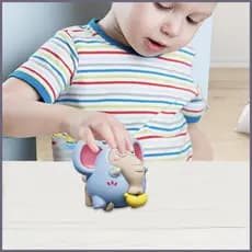Puxar Brinquedos Para A Criança 1-3 Brinquedo Bonito Dos Desenhos Animados Do Bebê Elefante Corda Sensorial Fithobr