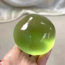 Translúcido Óleo De Coco Squeeze Bola Aparência Plasticidade Recuperação Lenta Alívio Do Estresse Brinquedo Para Criança