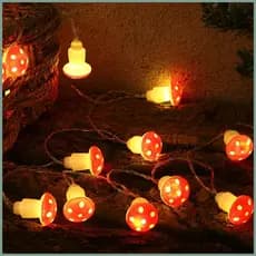 Cogumelo Luz Jardim Paisagem Cordão De Decorativa Lâmpada Para Festa De Aniversário De Casamento Relva Decoração sehbr