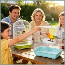 Periquito Poleiros Nuvem Forma Playground Gaiola De Pássaro Suporte Para Conure Cockatiel Pet Ninho Lovebird Treinamento