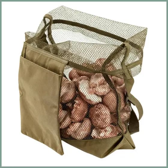 Saco De Forrageamento Organizador De Armazenamento De Grande Capacidade Malha Bolsa Ao Ar Livre Para Cogumelo Praia Parq