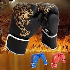 Luvas De Sparring  , Couro PU Muay Thai Kickboxing Boxe Unissex Respiráveis Vermelhas/Azuis