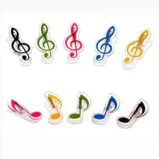 Clipe De Partitura Musical   , Papel Para Livro Nota De Folha , Mini Suporte De Música Colorido