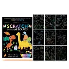 Cartão De Arranhar Papel Com Caneta Scratch Stick DIY Brinquedos Educativos Aprendizagem Cartões De Brinquedo Ad