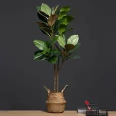 Planta De Magnólia Artificial PCHOBER , Ramo De Árvore Simulado Grande Feito À Mão , Plantas Artificiais De 110 Cm