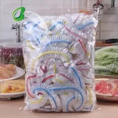 SFBSF 100pcs Envoltório Plástico , Boca Elástica Branca Descartável Para Alimentos , Capa De Filme Aderente Manter Fresc