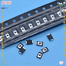 SUHU 50pcs Botão De Pressão Táctil Telefone Chave De Filme Fino SMD Micro Interruptor De 4 Pinos