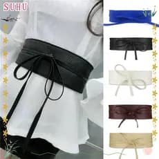 SUHU Cinto De Cintura Feminino Fivela Feminina Vestido Elástico Largo