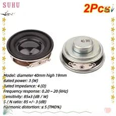 SUHU Som De Áudio Estéreo De 40 Mm , Pequenos Alto-Falantes De Frequência Total De 4ohm 3 W , Mini 1.5 Polegadas Hifi DI