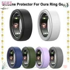 Capa De Silicone SUHU , Anel Inteligente Resistente Ao Suor Protetor , Antiarranhões Para Oura Ring Gen 3