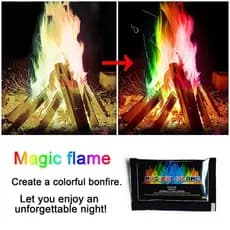 1 Pacote De Fogo Em Pó Colorido 25g