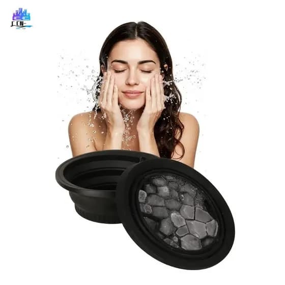 Tigela De Banho De Gelo Para Mergulho Facial-Bacia Dobrável Cuidados Com A Pele Em Casa