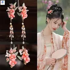 Grampos De Cabelo Vintage Com Borla , Feitos À Mão , Pesados , Clássicos , Estilo Chinês , Para Hanfu , Roupa Tradiciona