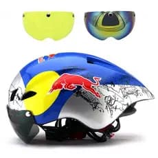 Novo 290g Aero TT Capacete De Bicicleta De Estrada Óculos De Corrida Ciclismo Esportes Segurança Unisex Mountain Bike