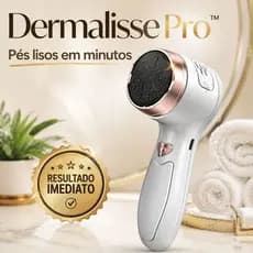 Esfoliador Elétrico para Pés Dermalisse Pro™ Removedor de Calos Portátil Recarregável Elimina Rachaduras e Pele Morta