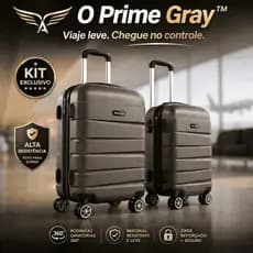 Kit Mala de Viagem 18” e 20” BLACKYAK Travel Duo™ Rodinhas 360° Leve Resistente com Zíper Reforçado