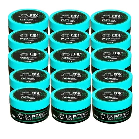 15 Cera Modeladora Premium Fox For Men 80g Efeito Brilho Natural Não deixa Resíduos - Extra Forte