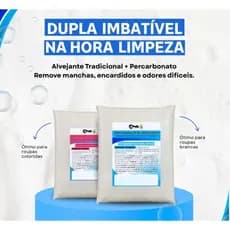 Kit Completo de Limpeza de Tecidos – Alvejante ANS + Percarbonato Tira manchas Alvejante 1kg + Percarbonato de sódio 1kg