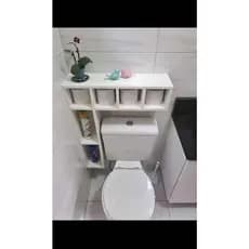 nicho banheiro prateleira papel higiênico caixa acoplada