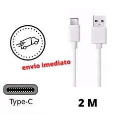Cabo Carregador Compatível c/ Samsung  A04 A05 A06 A11 A12 A13 A14 A15 A21 A22 A23 A24 A25  C/ 2 mts