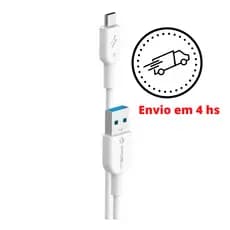 Cabo Carregador Micro USB V8 Turbo p/ Samsung* Motorola * Xiaomi *LG *ASUS *LeNovo c/ 2 metros Super Resistente ENVIO NO MESMO DIA