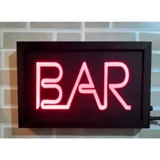 Luminoso Bar Led Neon Quadro Placa Youtube TikTok Sinalização Cerveja Churrasco