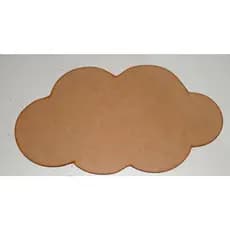 Nuvem Mdf Cru Decoração Aplique Recorte Laser 29cm
