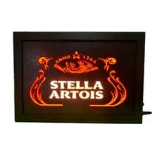 Luminoso Stella Led Neon Quadro Placa Cerveja Beer Cantinho do Churrasco