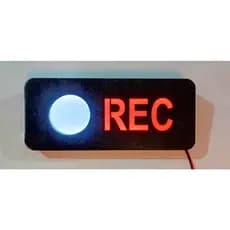 Luminaria Rec Quadro Placa Estúdio e Gravação 26CM X 11CM Sinalização