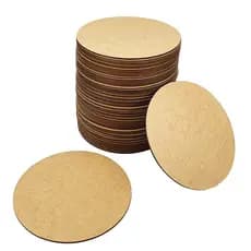 Placa Redonda Lisa Porta Copo Bolacha 6cm Kit 100 Peças Sousplast