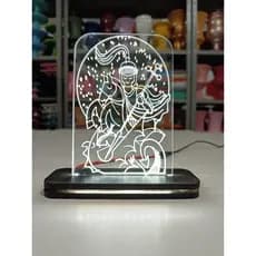 Luminária São Jorge 3D LED - Acrílico Abajur Santo Religião