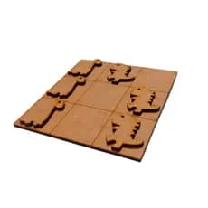 10 Jogo Da Velha Dinossauro Mdf Decoração 10 X 10cm Presente escolares lembrancinhas Kit c/ 10