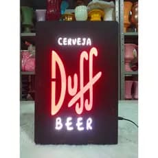 Placa Duff Beer a cerveja dos Simpsons para bar e decoração Garage