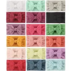 Faixa de cabelo para bebê Turbante Tiara Recém Nascido Lacinho Cabelo