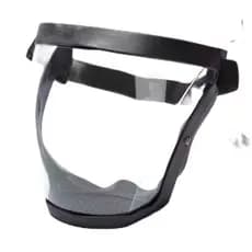 Máscara Protetor Facial Proteção Incolor Com Suporte Reutilizável Visor Transparente Viseira Anti-embaçante Roçadeira